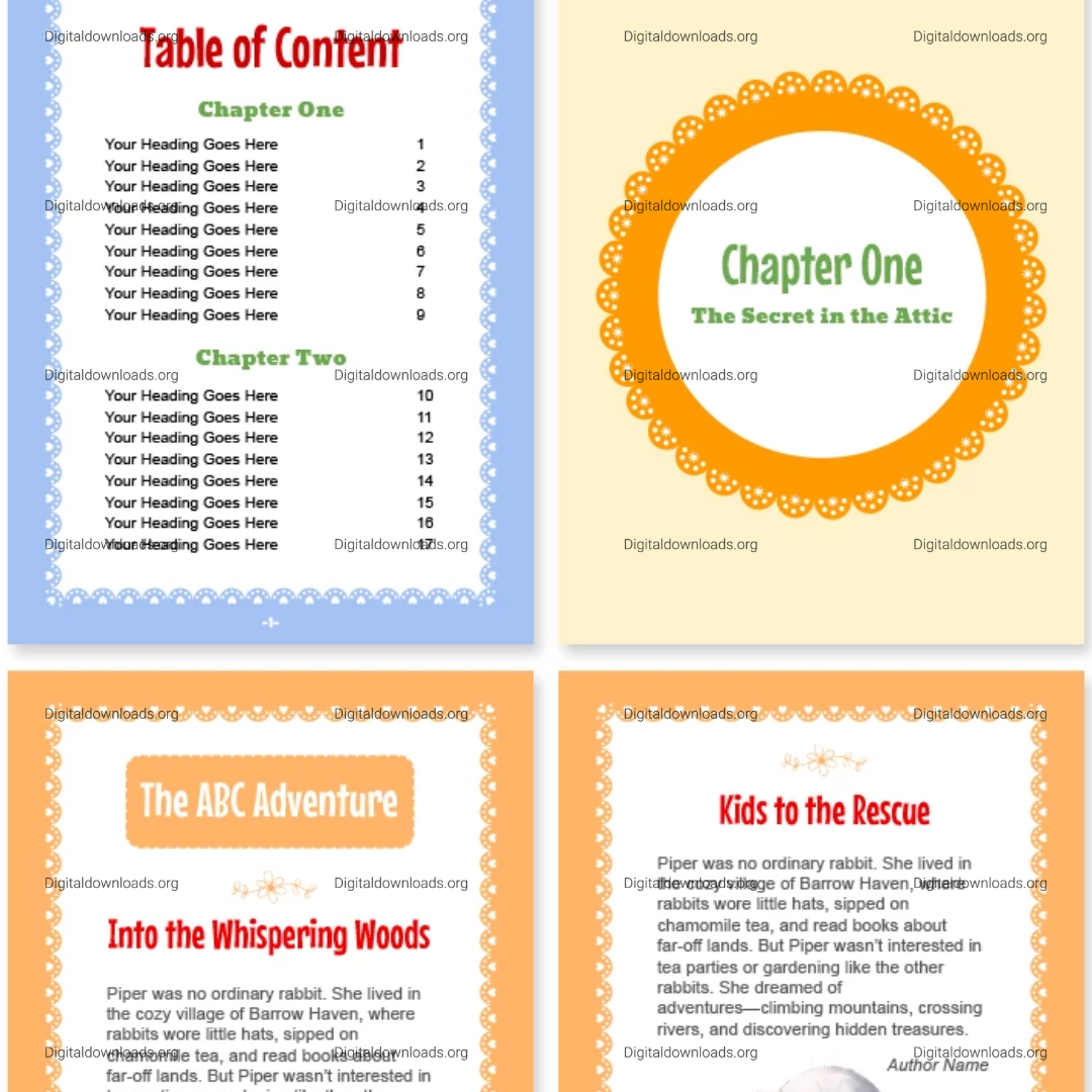 Amazing Children's Book Template – Create Magical Stories for Kids