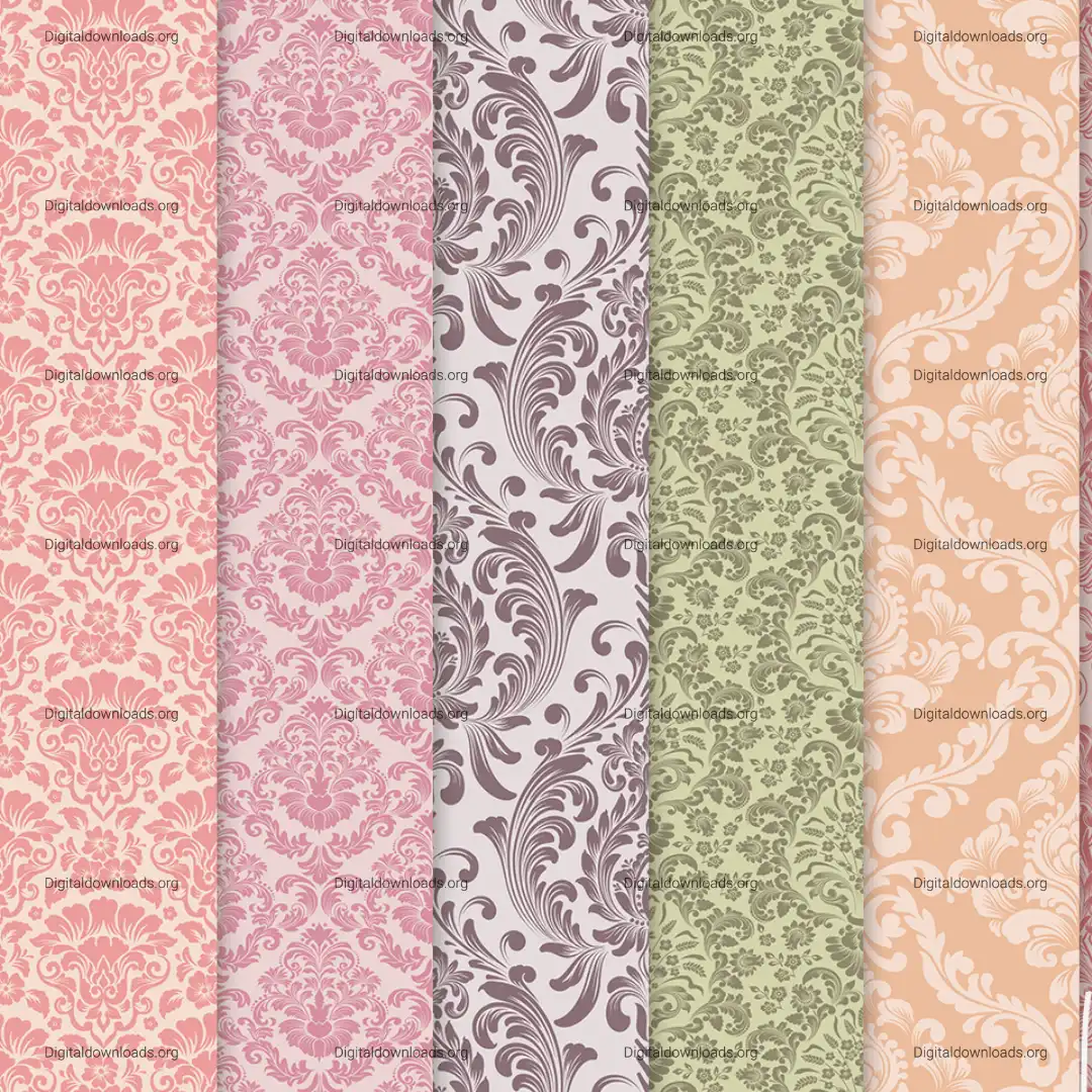 Digital Paper Pack Seamless High-Res Patterns