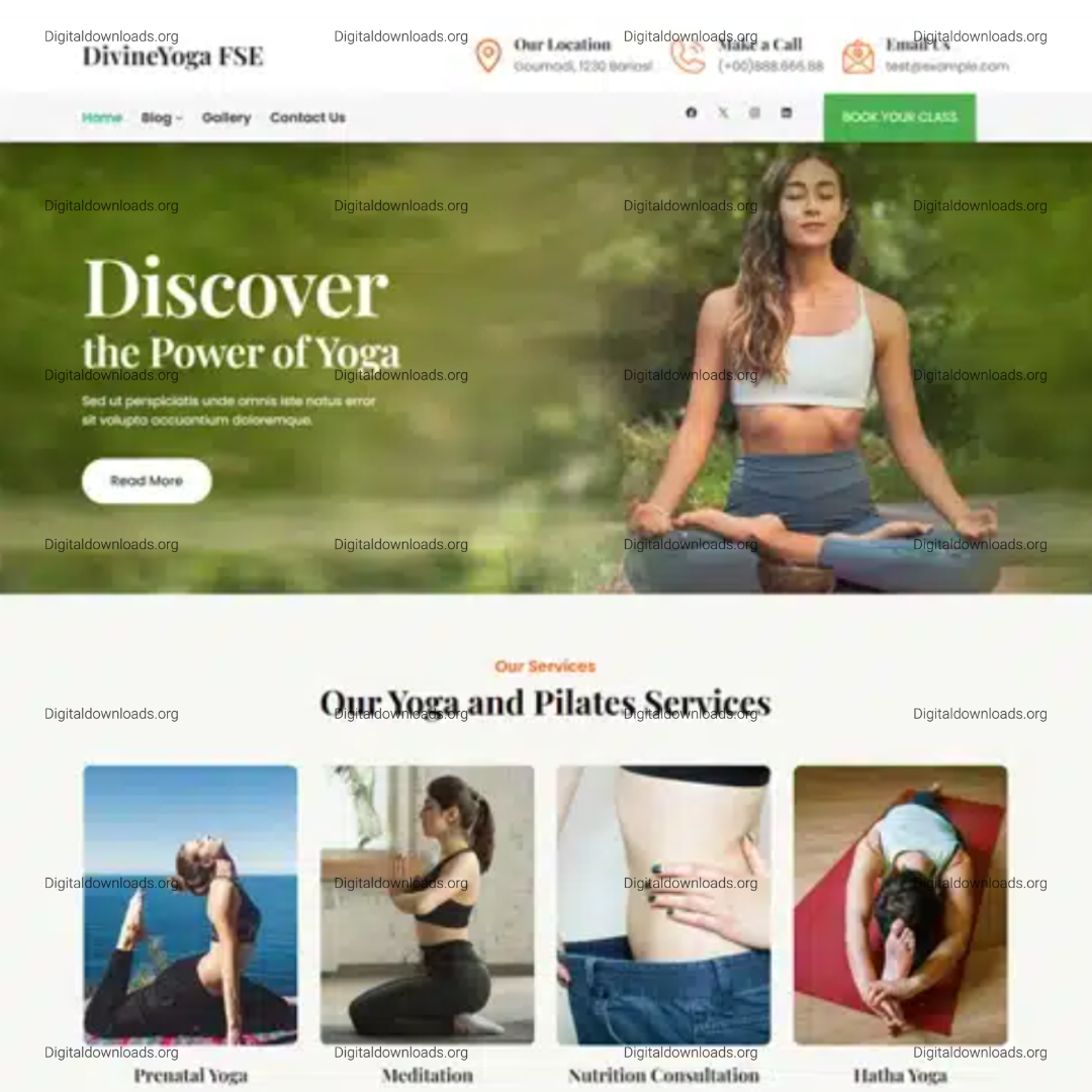DivineYoga FSE – Spiritual & Yoga Full Site Editing WordPress Theme