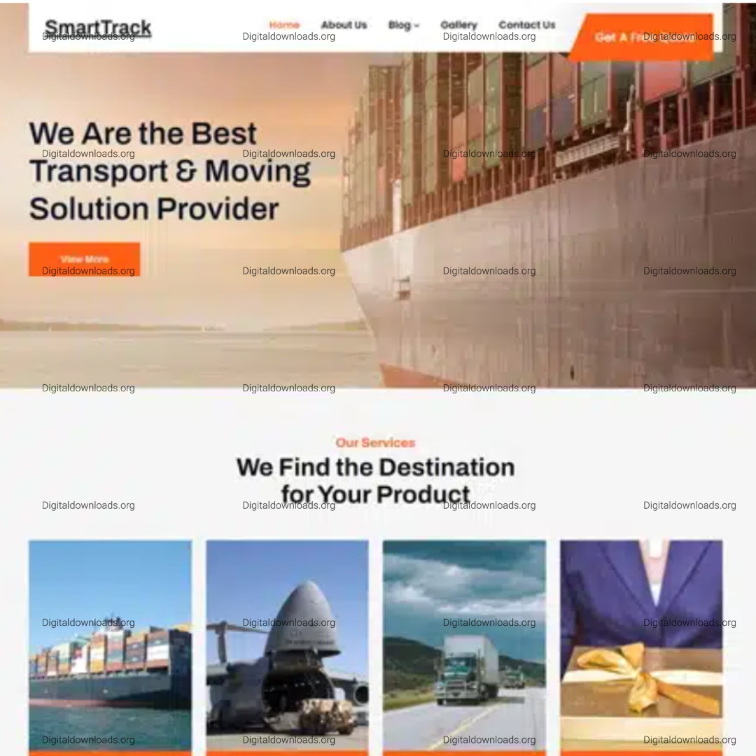 SmartTrack FSE: Full-Site Editing WordPress Theme for Logistics & Business