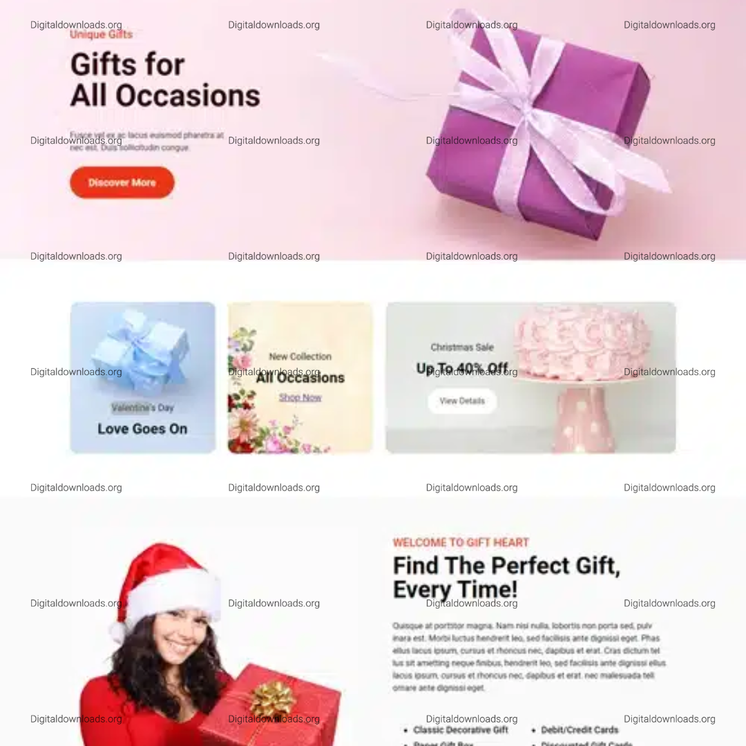 GiftHeart FSE: Elegant Gift Shop & Handicraft WordPress Theme