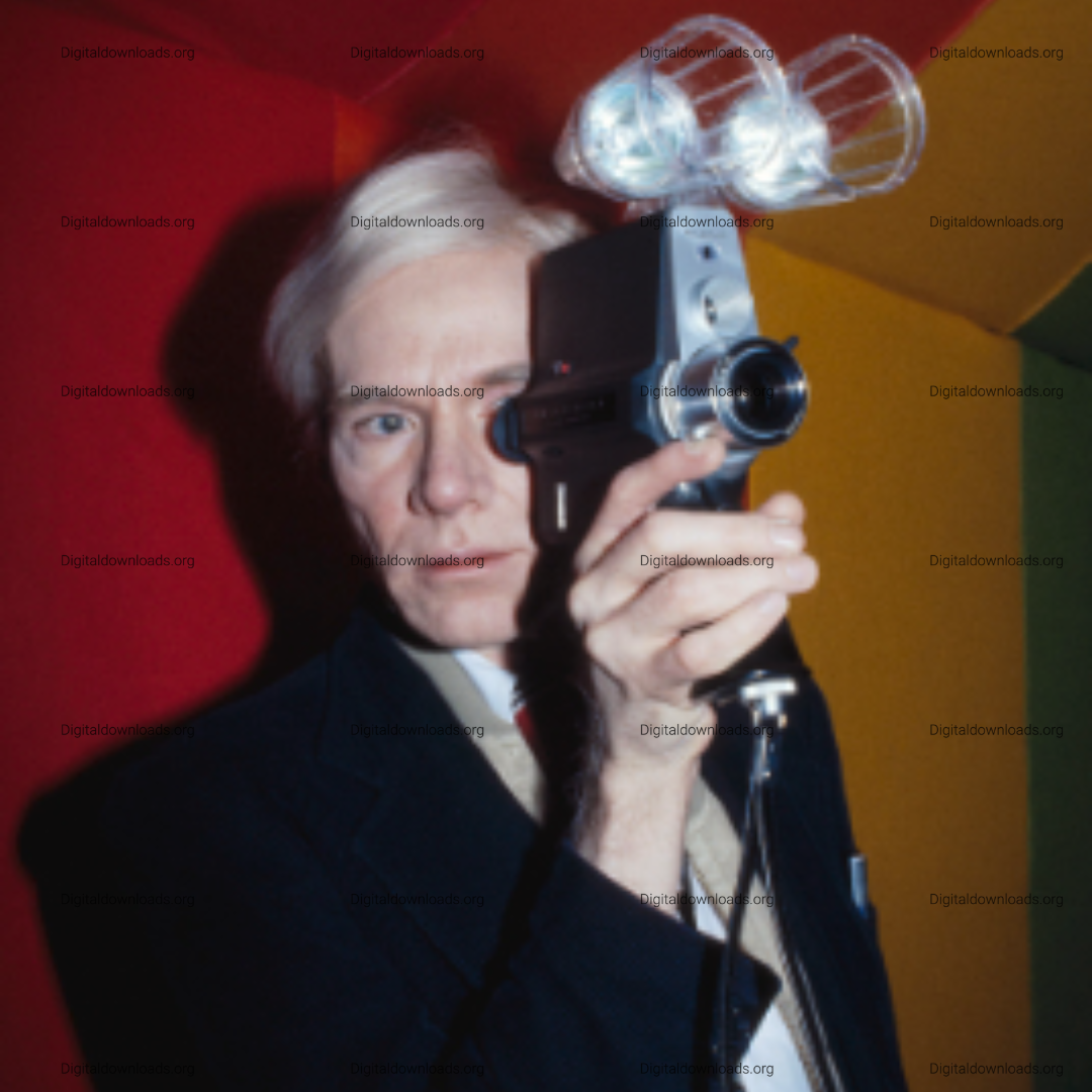 Andy Warhol with Polavision Camera – Photo by Bernard Gotfryd, circa 1977