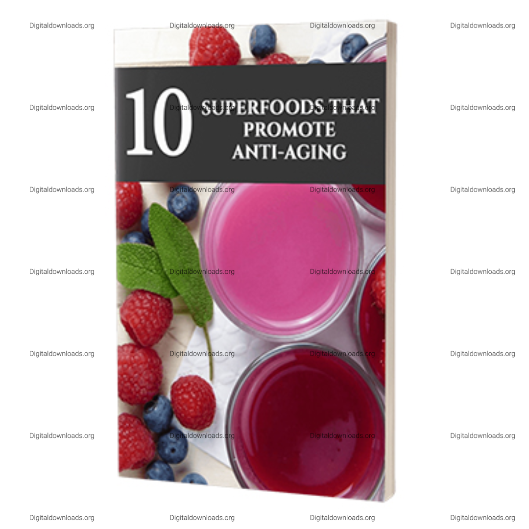 10 Super Foods That Promote Anti-Aging