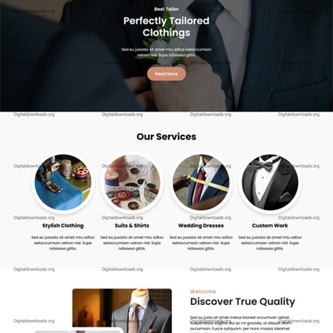 Disco Tailors FSE: Tailor Shop & Garment Store WordPress Theme