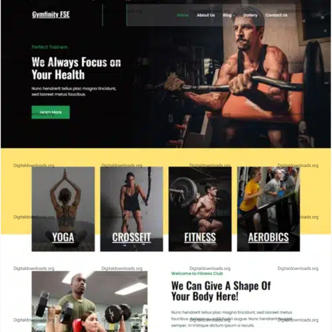 Gymfinity FSE – Health & Fitness Full Site Editing WordPress Theme