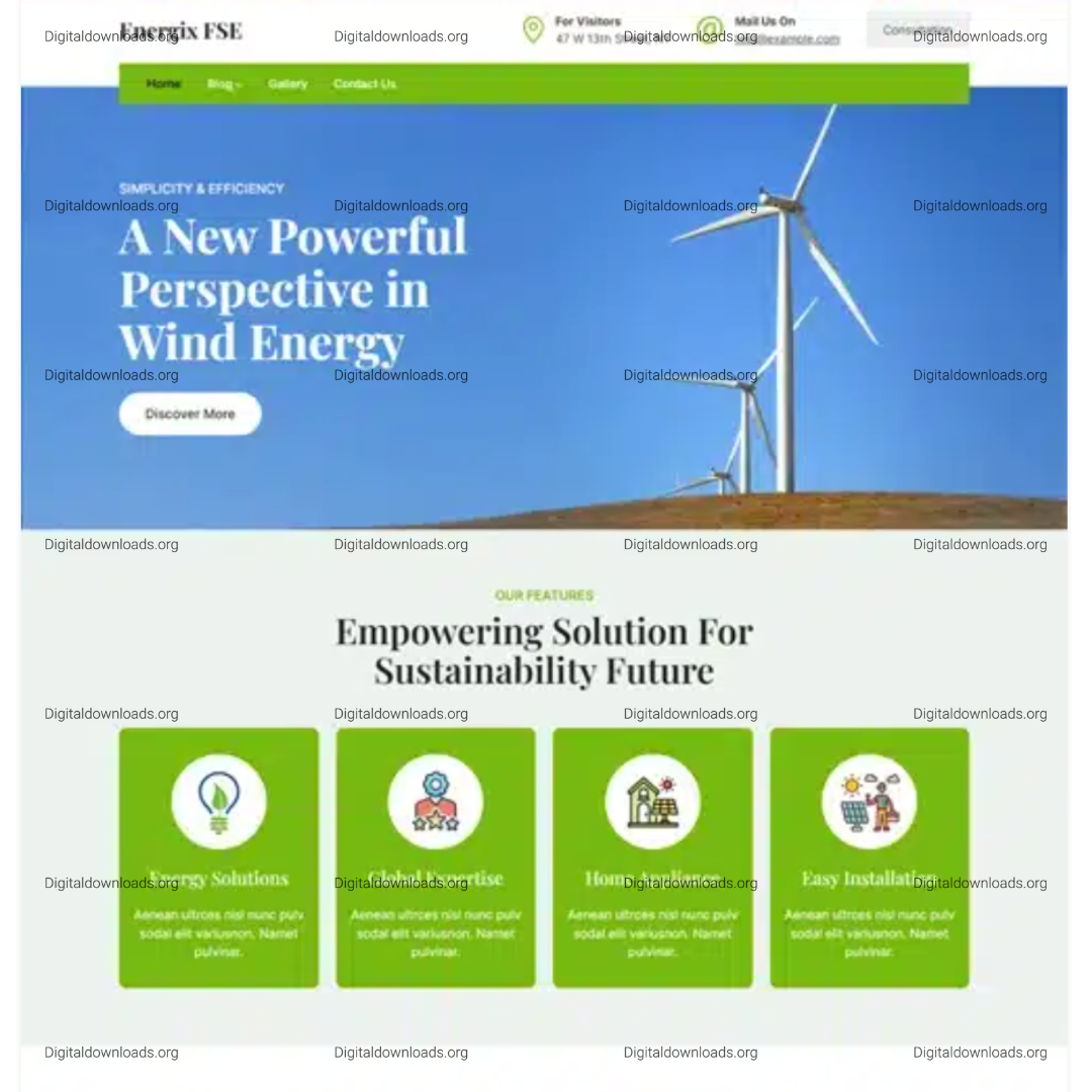 Energix FSE – Renewable Energy Full Site Editing WordPress Theme