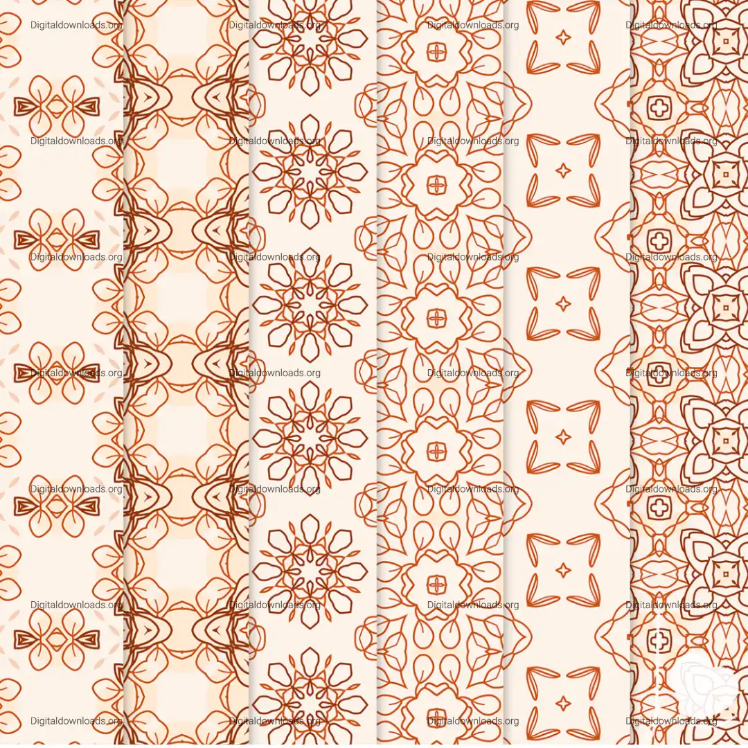 Modern Seamless Abstract Geometric Patterns Collection