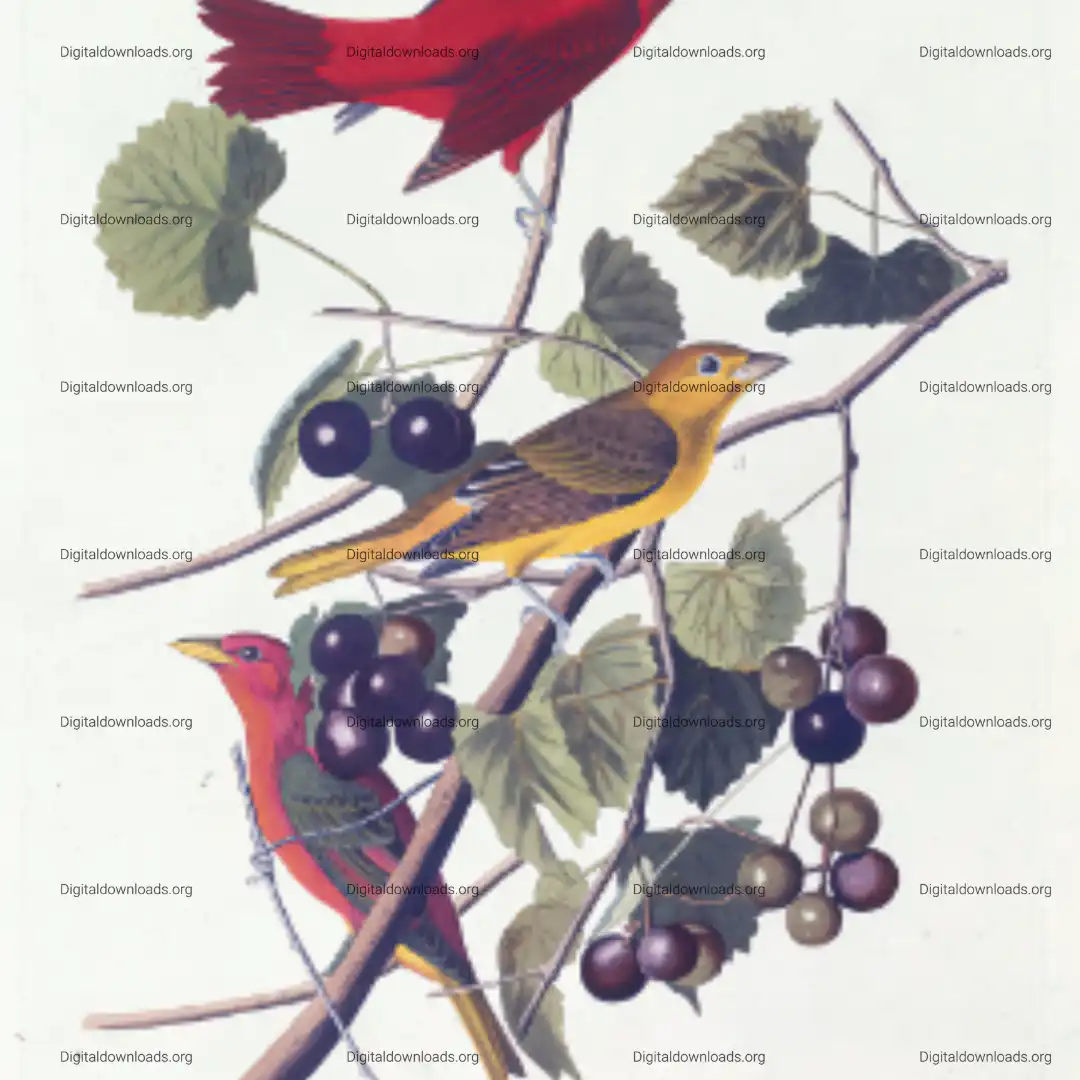 Summer Red Bird