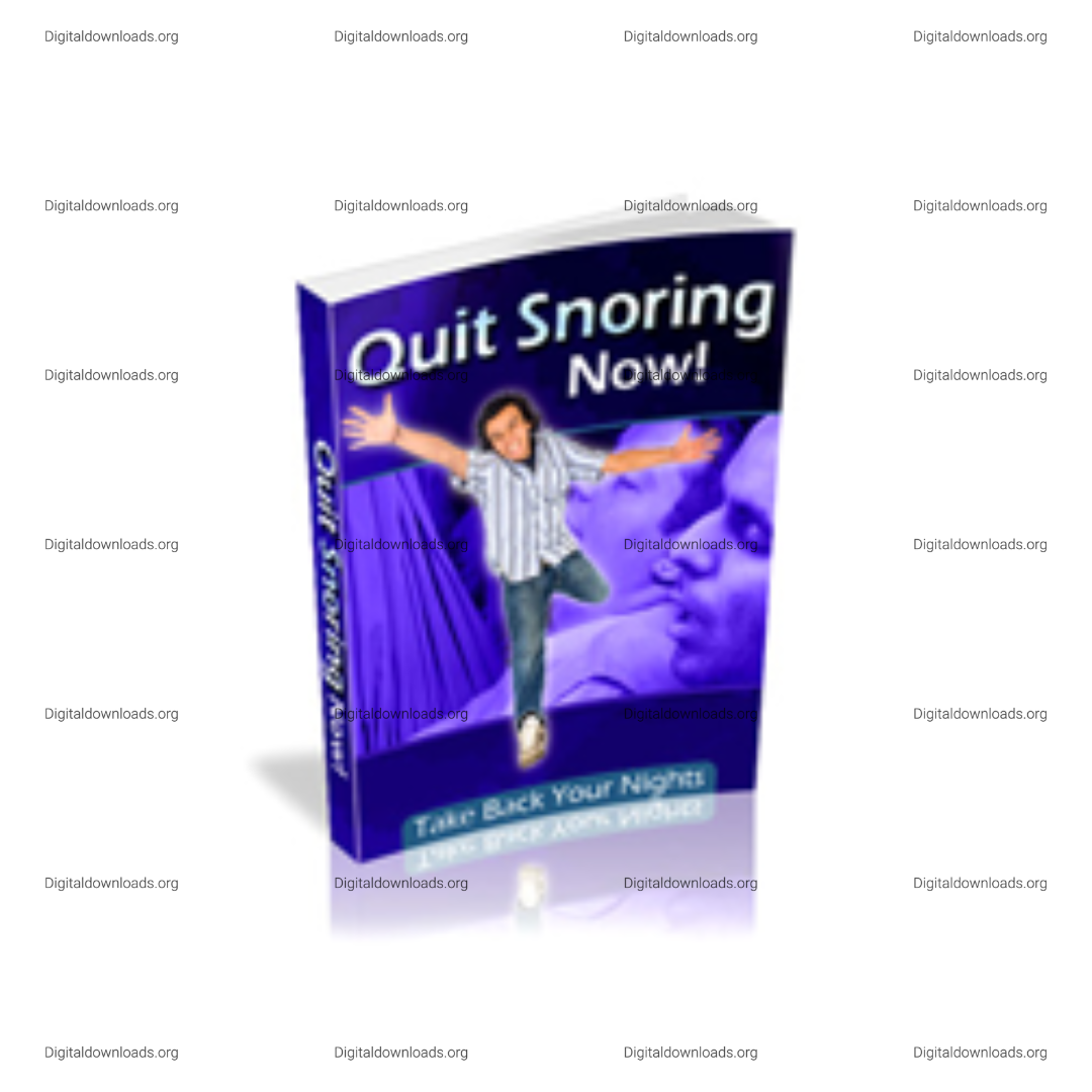 Quit Snoring Now 2025 – Effective Solutions to Stop Snoring and Improve Sleep Quality